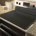 thumbnail image 4 of Extra Large Stove Cover - 30x21 Inch Kitchen Silicate Top Protector Mat, Non-slip Heat Resistant for Clean and Safe Cooking Surfaces,Black, 4 of 9