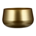 thumbnail image 5 of CHICHUMID 1 Set Golden Metal Planter Bowl with Short and Wide Mouth for Garden 6.7x6.7x4.3in, 5 of 8