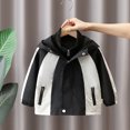 thumbnail image 6 of Chenyin Baby Kids Boys Girls Fleece Jacket + Hooded Trench Coat 2PCS Toddler Fall Winter Warm Windbreaker Jacket Outerwear 1-5 years old, 6 of 8