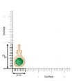 thumbnail image 5 of ANGARA Natural Round 1.75 ct Emerald Solitaire Infinity Knot Pendant in 14K Rose Gold for Women (Size-8mm) | May Birthstone, Birthday, Anniversary, Jewelry Gift for Women | Natural Emerald Necklace, 5 of 10