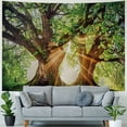 thumbnail image 4 of ONETECH  Wall Tapestry for Bedroom Decoration Nature Forest Tapestry Tree Tapestry Landscape Tapestry Dark Green Tapestry Decor Poster, 4 of 6