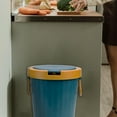 thumbnail image 2 of TEHAUX Garbage Container Blue Plastic 1Set Space Saving, 2 of 8
