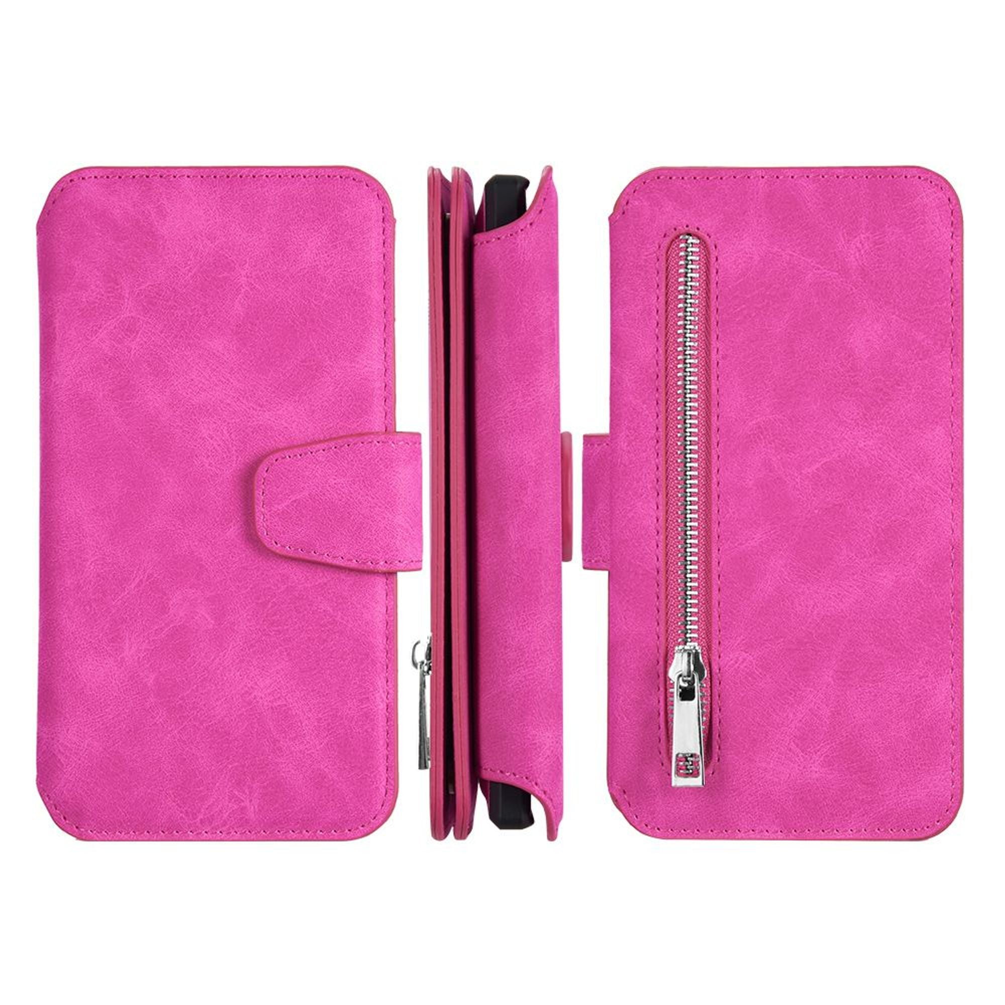 For iPhone 11 Case, by Insten Detachable Magnetic Folio Flip Leather Wallet Flap Pouch Case ...