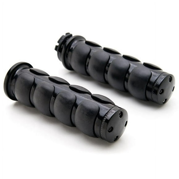 Krator Motorcycle Hand Grips 1 Inch Handlebar Bars Pair Compatible with Harley Davidson Dyna Super Glide Sport