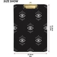 thumbnail image 3 of Coolnut Evil Eyes Clipboard, Acrylic Standard A4 Letter Size Clip Board with Low Profile Clip for Office, Classroom, Doctor, Nurse and Teacher, 12.5"x9", 3 of 7