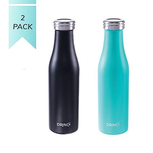17oz Vacuum Insulated Powder Coated Slim Stainless Steel Water Bottle, Drinco
