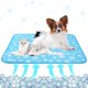 thumbnail image 1 of Dog Cooling Mat- Pet Cooling Mat Outdoor for Dogs Self Cooling Pad for Puppy Small Medium Dog Machine Washable (Large, Blue Snowflake), 1 of 5