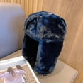 thumbnail image 6 of Pengug Men Women Aviator Trapper Hat Cap Ushanka Russian cossack Faux Rabbit Fur, 6 of 12