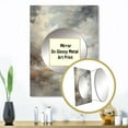 thumbnail image 3 of Designart "Horizon Of Mystic Grey Clouds" Coffee Mirror Wall Decor - Traditional Grey Food & Beverage Large Mirror For Wall Art Decor - 32" x 24" Inch, 3 of 5