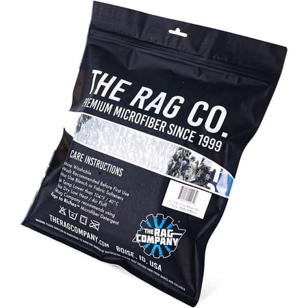 The Rag Company – Cyclone Ultra Wheel Mitt – 6x7 in, Black/Grey, 2 Pack
