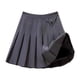 thumbnail image 1 of Odeerbi Niñas de Cintura Alta Falda Plisada Arco Color Sólido Falda Uniforme de La Escuela, 1 of 7
