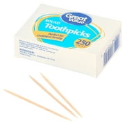 Great Value Round Toothpicks, 250 Count