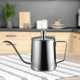 thumbnail image 4 of Fiocias Small Stainless Steel Gooseneck Pour Over Coffee Kettle fr Stove Top Silver, 4 of 9