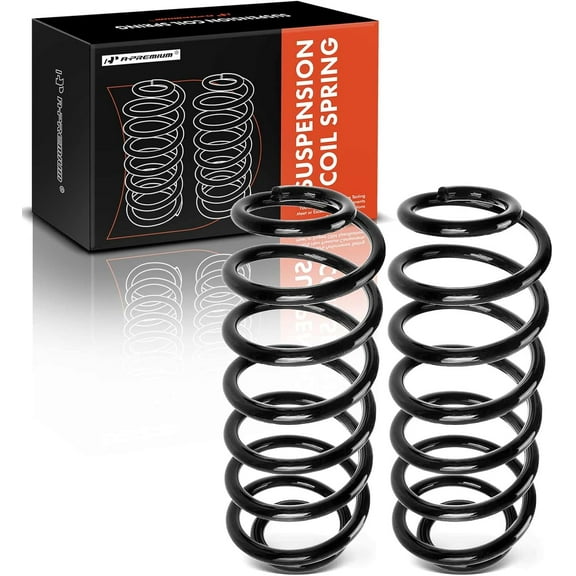 A-Premium 2Pcs Rear Suspension Coil Spring Set Compatible with Ford Crown Victoria & Mercury Grand Marquis 1998-2011 & Lincoln Town Car 1994-2011 4.6L, Driver and Passenger Side, Replace# F8AC5560GA