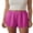 Rose Red, variant on LMLYSoH Womens Satin Shorts Loose Casual Solid Color Elastic Waist Mini Shorts Stylish Summer Streetwear