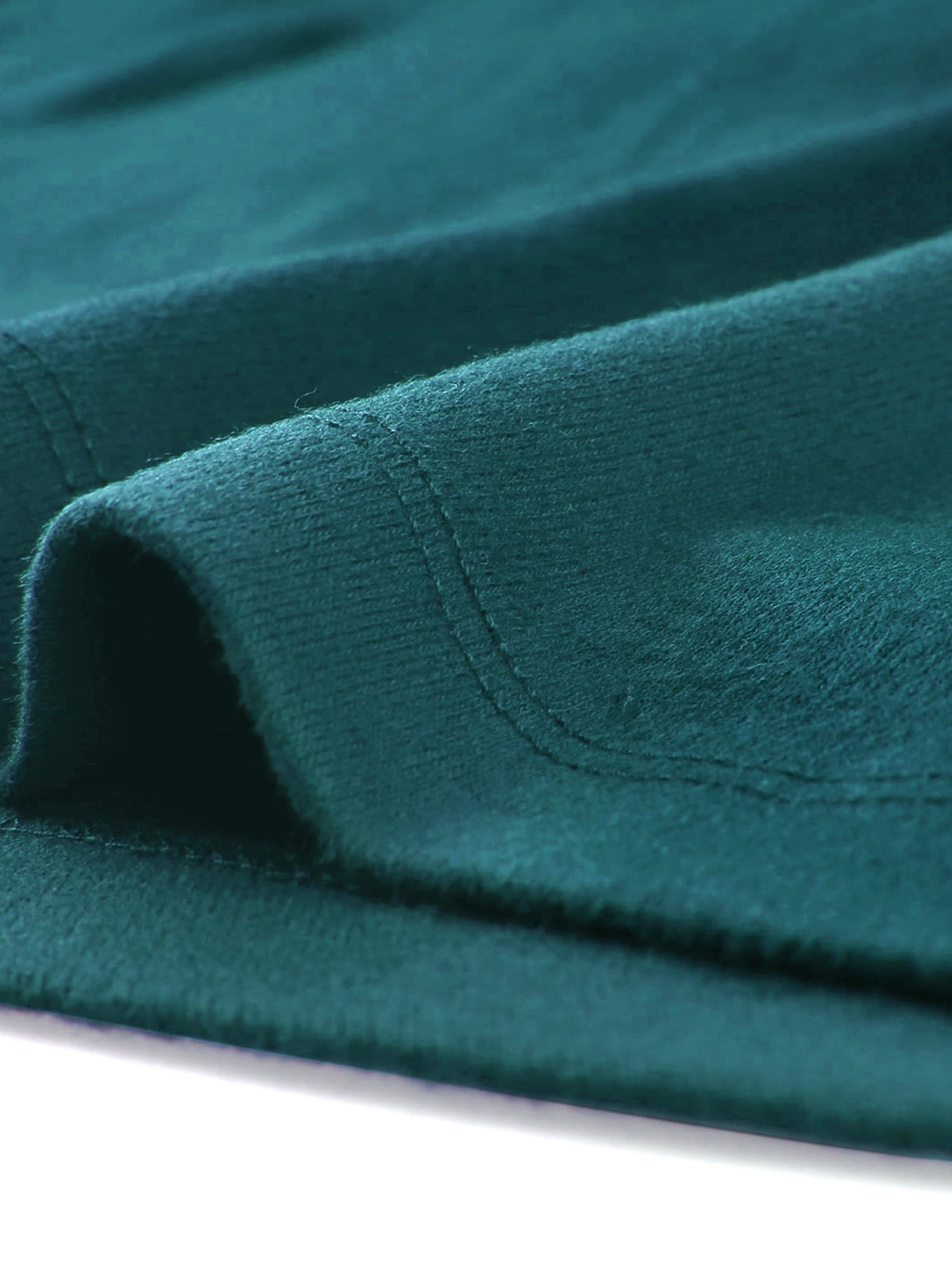 DARING DIVA V Neck Knitted Buttons Decor Ruched Blouse Top 3XL Blue Green