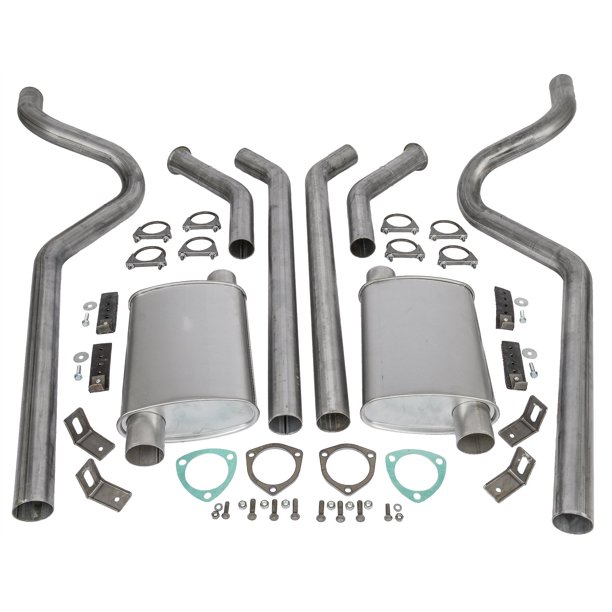 JEGS 30553 HeaderBack Dual 21/2" Exhaust Kit
