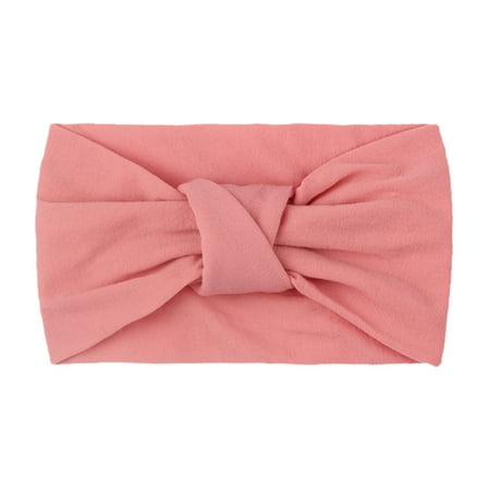 

AOMPMSDX Baby Headbands Kids Girls Baby Solid Headband Hair Band Knotted Accessories Headwears Q One Size