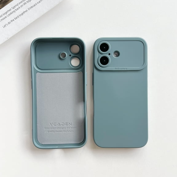 For iPhone 17 Case with Camera Lens Protection, Liquid Silicone Slim Shockproof Phone Cover with Soft Microfiber Lining, Full Body Protective Slim Fit Case For iPhone 17,Darkgray
