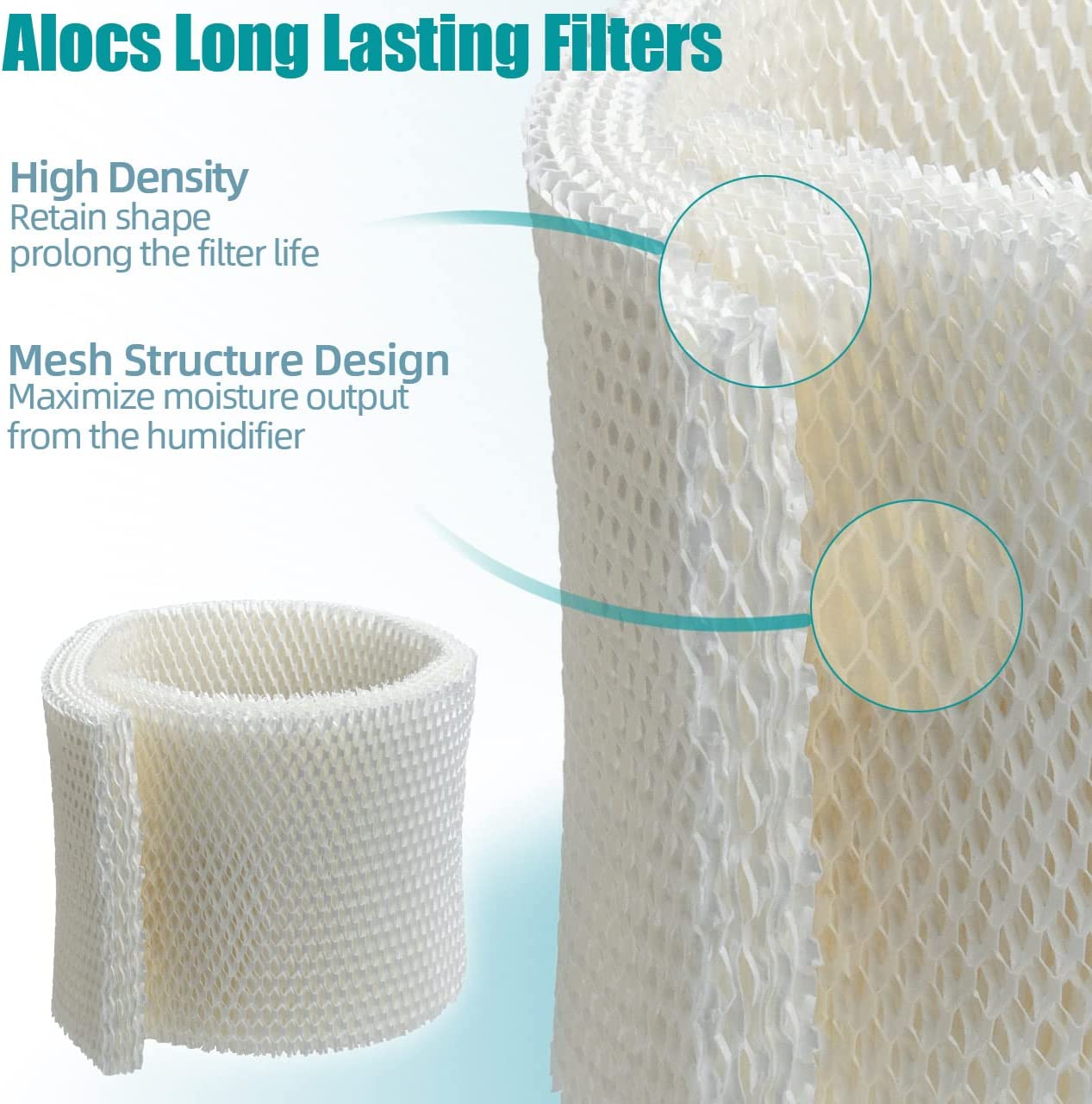 2 Pack MAF2 Humidifier Filters Replacement Wicks Compatible with Essick Air MAF2 Moist AIR MA0800,MA0600,MA0601 & Kenmore 15408,29988, Noma Part #EF2