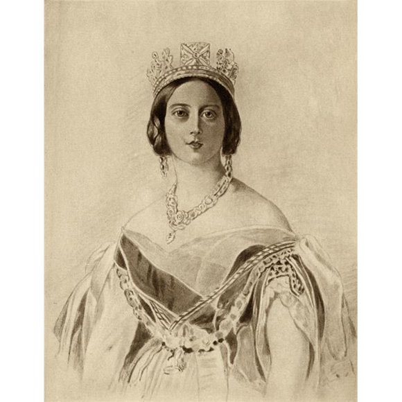 Posterazzi DPI1857005LARGE Queen Victoria 1819-1901 Princess Alexandrina Victoria of Saxe-Coburg Poster Print, Large - 24 x 32