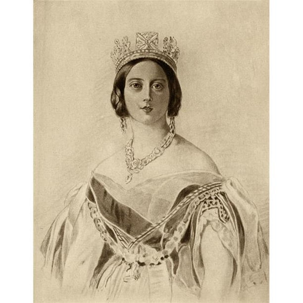 Posterazzi DPI1857005LARGE Reine Victoria 1819-1901 Princesse Alexandrina Victoria de Saxe-Coburg Affiche Imprimée, Grand - 24 x 32