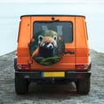 thumbnail image 6 of Goofa Forest Plant Raccoon Pattern Universal Tire Cover for Jeep, SUV, Truck, and Trailer – Waterproof, UV-Resistant,Easy to Install, Fits 14"-17" Tires-15 inch, 6 of 6