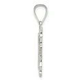 thumbnail image 2 of Auriga Fine Jewelry 925 Sterling Silver Square Diamond-cut Letter F Initial Pendant for Women (L-30 mm, W-18 mm), 2 of 6