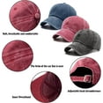 thumbnail image 3 of 3Pcs Washed Plain Vintage Baseball Cap Cotton Adjustable Twill Bulk Low Profile Classic Dad Hat for Men/Women, 3 of 6
