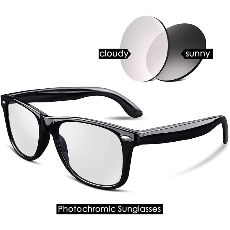 Retro Photochromic Classic Polarized Sunglasses for Women Men Amazon.com: ZAMGIC Photochromic Day Night Sunglasses Blue  main image 2