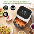 thumbnail image 3 of Atilioo 6QT Air Fryer - 12-in-1 Multifunctional Touchscreen Cooker, Crisps, Roasts, Bakes & Reheats with 95% Less Oil, Quick & Easy Meals, Large Capacity Electric Oven, White, 3 of 12