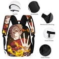 thumbnail image 3 of Jujutsu Backpack JJK 17 Inch 3 Piece Set with Insulated Lunch Bag and Pencil Case, Bookbag Laptop Backpack Cartoon Durable Lightweight Casual Backpack, 3 of 8