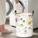 thumbnail image 5 of Fotbe Wildflowers Cesto de Ropa con Asas, Cesto Impermeable de Gran Capacidad, Bolsa de Lavado para Dormitorio, Cesto de Ropa con Ruedas y Asas-Medium, 5 of 6