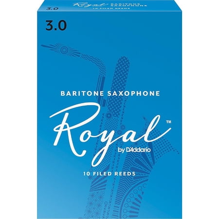 Royal by D'Addario Baritone Sax Reeds, Strength 3, 10-pack