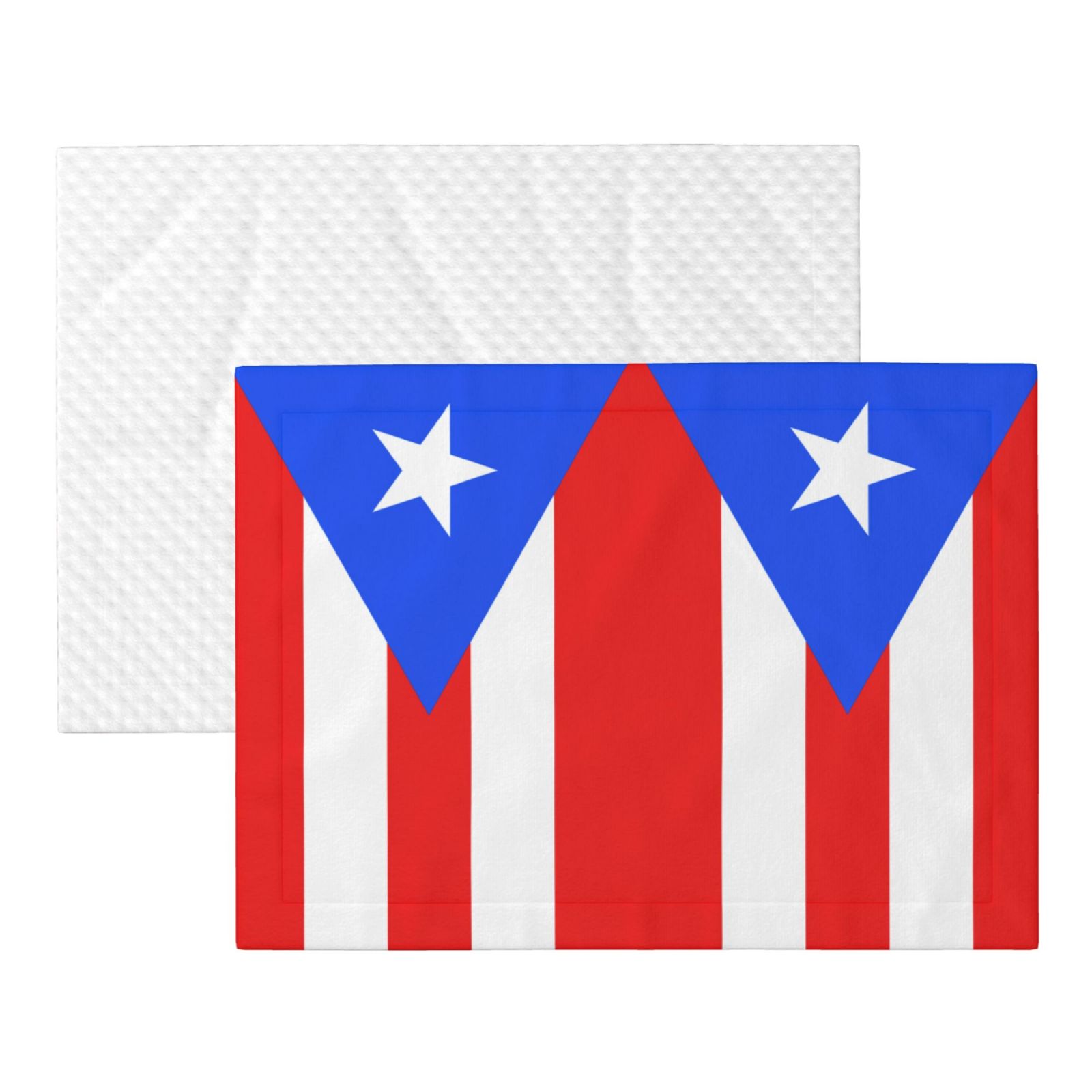 Flannel Throw Dog Blanket Pr Puerto Rico-Flag Soft Warm Print Pet Blankets for Small Dog Cat Puppy