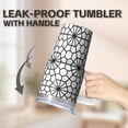 thumbnail image 5 of 20oz Geometric Stainless Steel Coffee Tumbler With Handle Insulated Double Wall Leak Proof Lid and Straw Travel Cup, 5 of 5