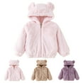 thumbnail image 4 of Generic Kids' Windproof Hooded Quilted Jacket For Cold Weather Bear Ears Shape Warm Hoodies Clothes Toddler Zip Up Light Jacket Sweatshirt Outwear For Baby Boys Lightweight Hooded Jacket, 4 of 4