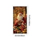 thumbnail image 3 of Christmas Door Cover Santa Claus Print Holiday Party Decoration Polyester Fabric Door Hanging for Home Indoor Outdoor Festive Decor, 3 of 6