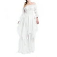 thumbnail image 1 of Ketyyh-chn99 Robes Jupes pour Femmes Vêtements à Manches Longues Robe Longue Confortable Blanc,P, 1 of 5