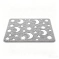 thumbnail image 2 of MMJ Glow in Dark Bath Mat Microfiber Soft Absorbent Non-Slip Machine Washable Geometric Crescent Star Pattern 23.62x15.75in, 2 of 8