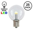 thumbnail image 2 of Novelty Lights Warm White Glass G30 Globe Hanging LED String Light Replacement Bulbs E12 Candelabra Base, 2 of 5