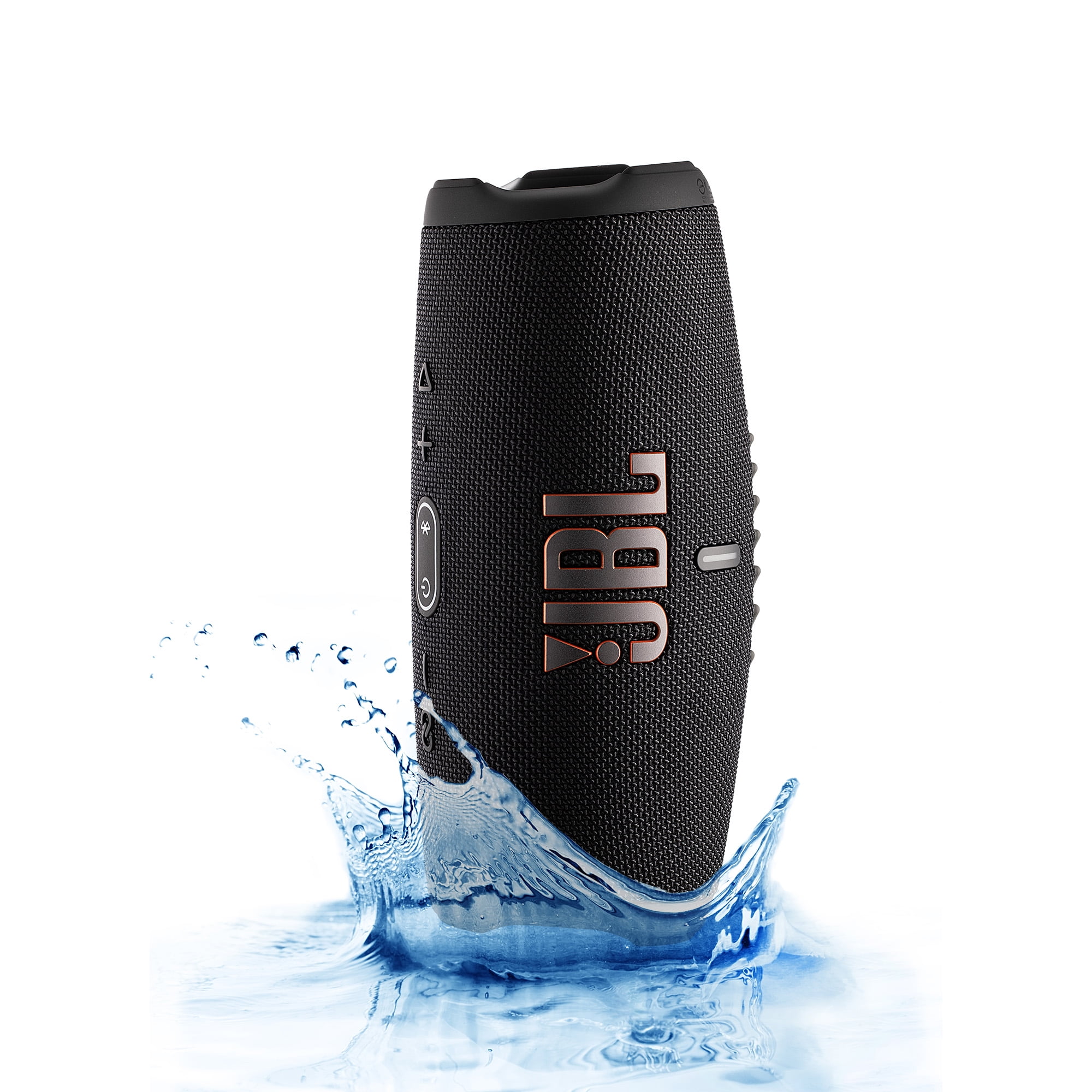 JBL Charge 5 Portable Bluetooth Speaker, IP67 Waterproof, 20 Hour Battery, Black Bundle with Travel Case (International Model)