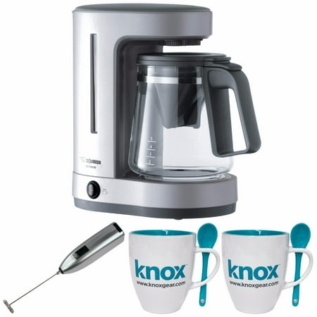 Zojirushi ECDAC50SA Zutto Coffee Maker w/ Knox Mugs & Knox Milk Frother - Walmart.com
