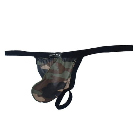 jovati Men Camouflage Thong Underwear Sexy Comfortable Breathable ...