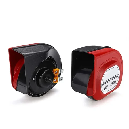 1 Pair 18 tone 12v Echo Horns 105dB Loud Car Auto Truck Vehicle Horn Surround Dual Snail Horn Waterproof Dustproof Warning Alarm