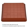 thumbnail image 3 of Uxcell Plastic Square Flower Drip Trays for Gardening 6pcs Red 7", 3 of 5