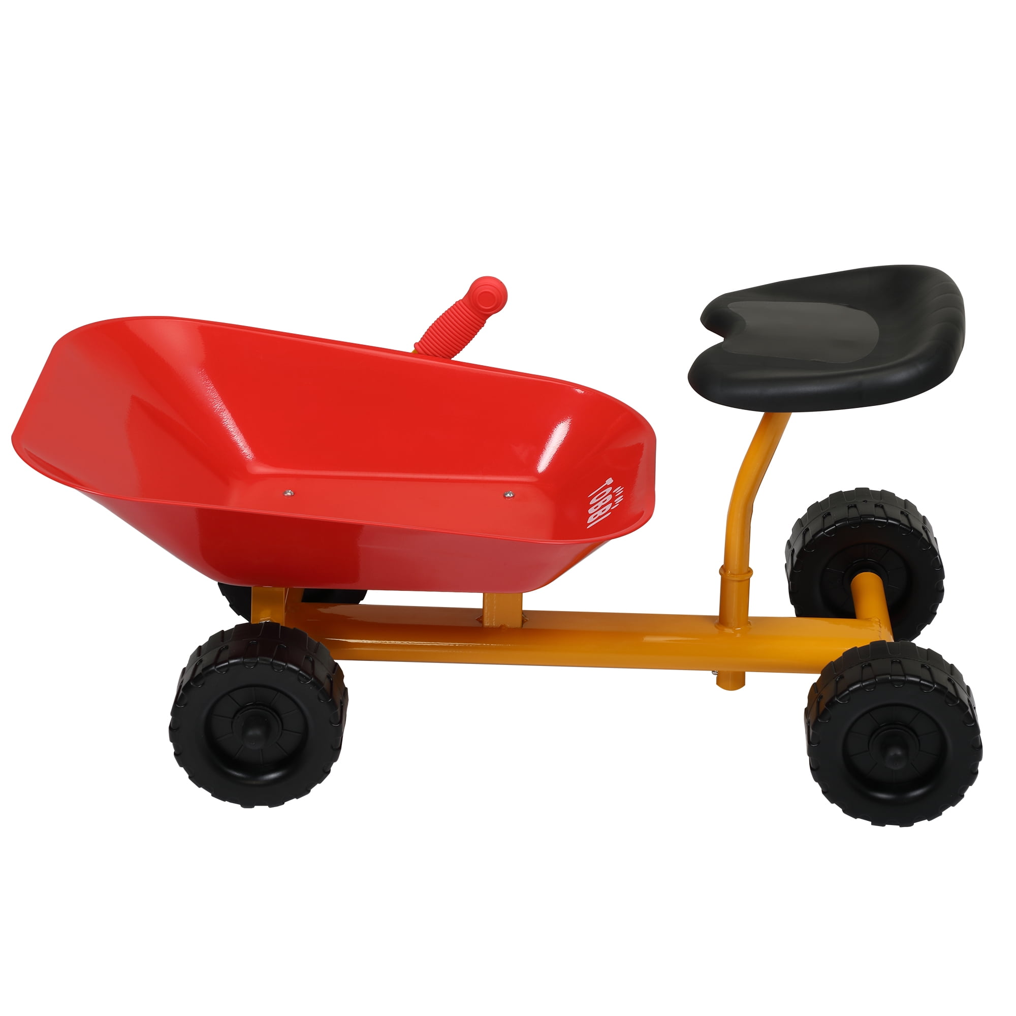 Kepooman Kids Heavy Duty Steel Ride-on Sand Dumper with with 3 Wheels for Children, Red Kepooman Kids Heavy Duty Steel Ride-on Sand Dumper with with 3 Wheels for Children, Red