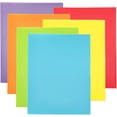 thumbnail image 1 of GHSDFBB 6 Pack Heavy Duty Plastic Two Pocket Folders, Heavy Duty Plastic 2 Pocket Folder (Rainbow Colors), 1 of 5