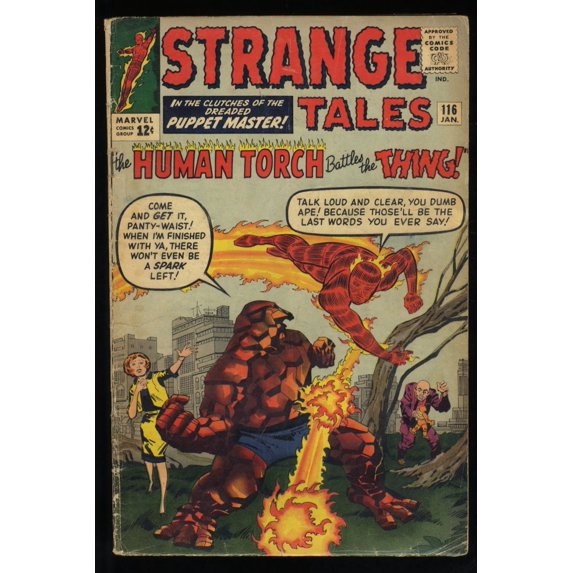 Strange Tales #116 VG- 3.5 1st Thing Crossover! 2nd Wong & Nightmare! Comic Book