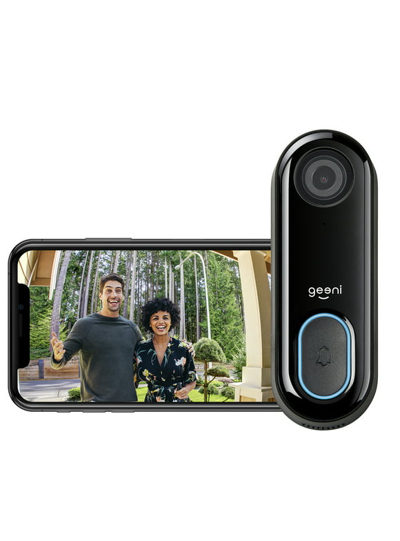 Geeni Video Doorbell Camera (Wired)| HD 1080p | Outdoor Weatherproof | 2-Way Talk | Easy Installation | Motion Alerts | Night Vision | Works with Alexa & Google | Home Security Surveillance